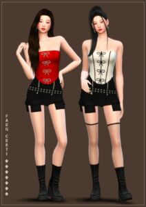 Fangchuti AH 2024 – Top & Skirt Sims 4 CC