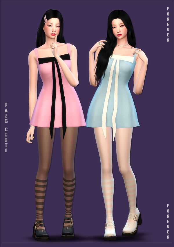 Fangchuti ‘PRT – Forever’ Outfits Sims 4 CC