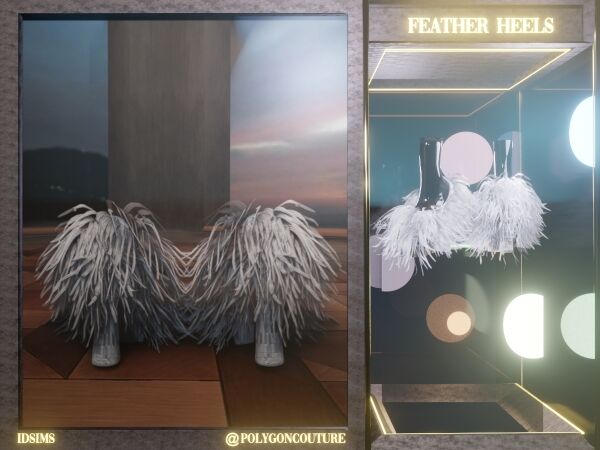 Chic Feather Heels for Your Sims Sims 4 CC