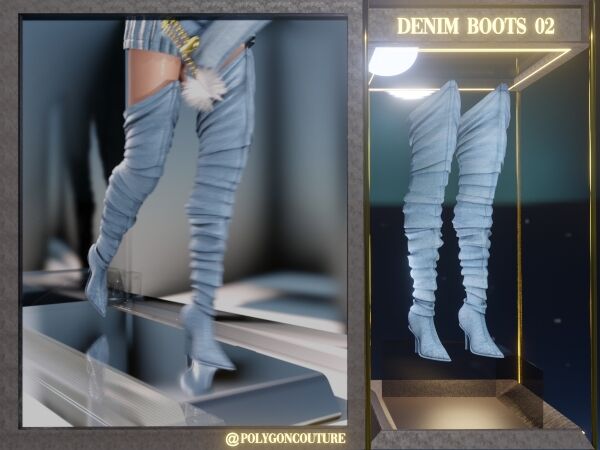 sims 4 cc feather heels 13