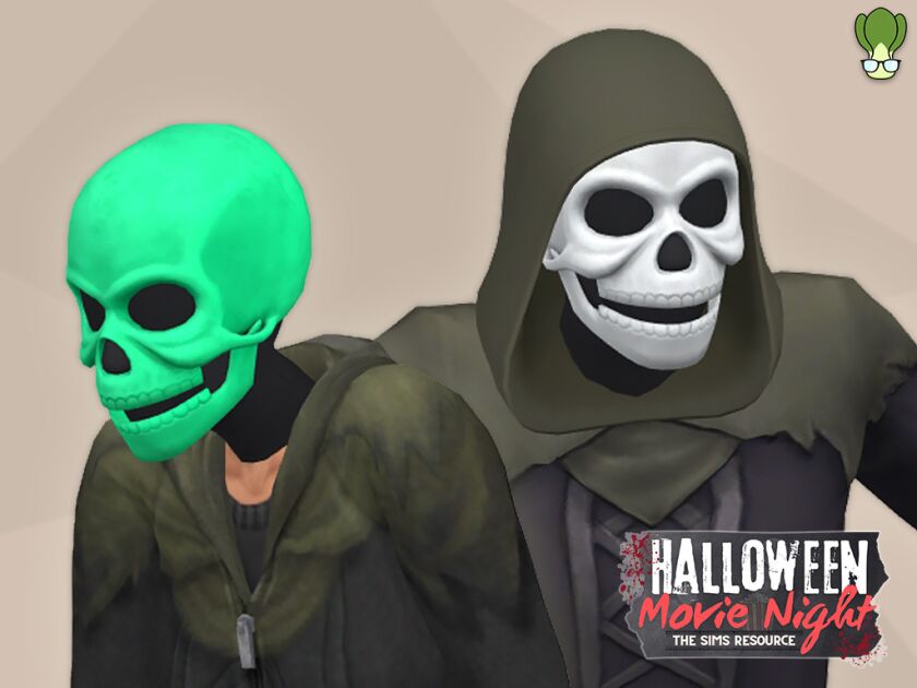 Full Skull Mask for Sims 4 Sims 4 CC