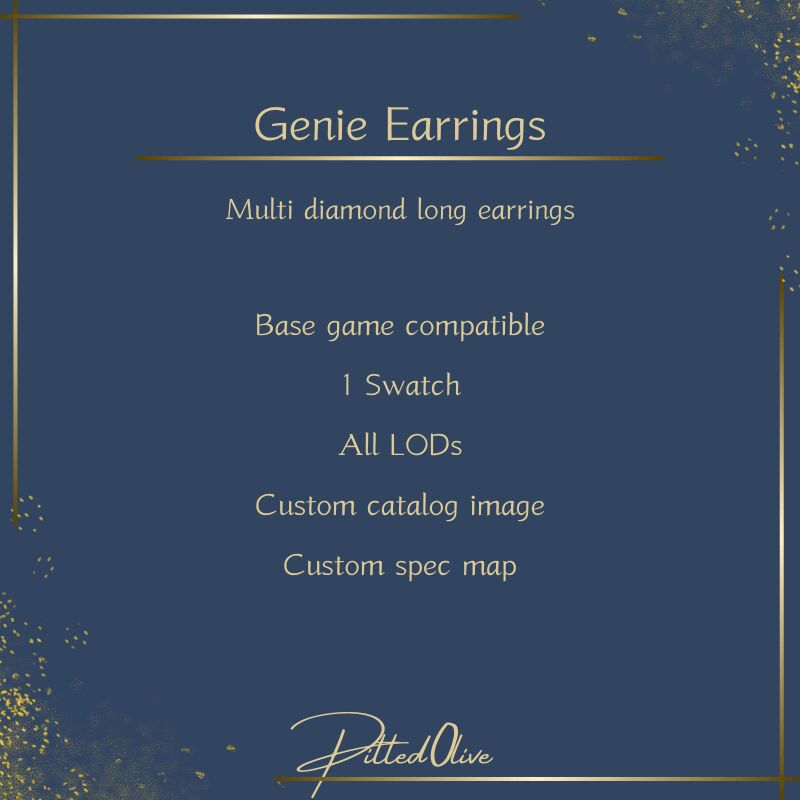 sims 4 cc genie earrings by pitted0live 2