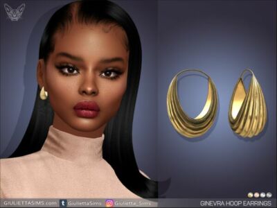 Ginevra Hoop Earrings Sims 4 CC