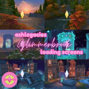 Glimmerbrook Loading Screens Sims 4 CC