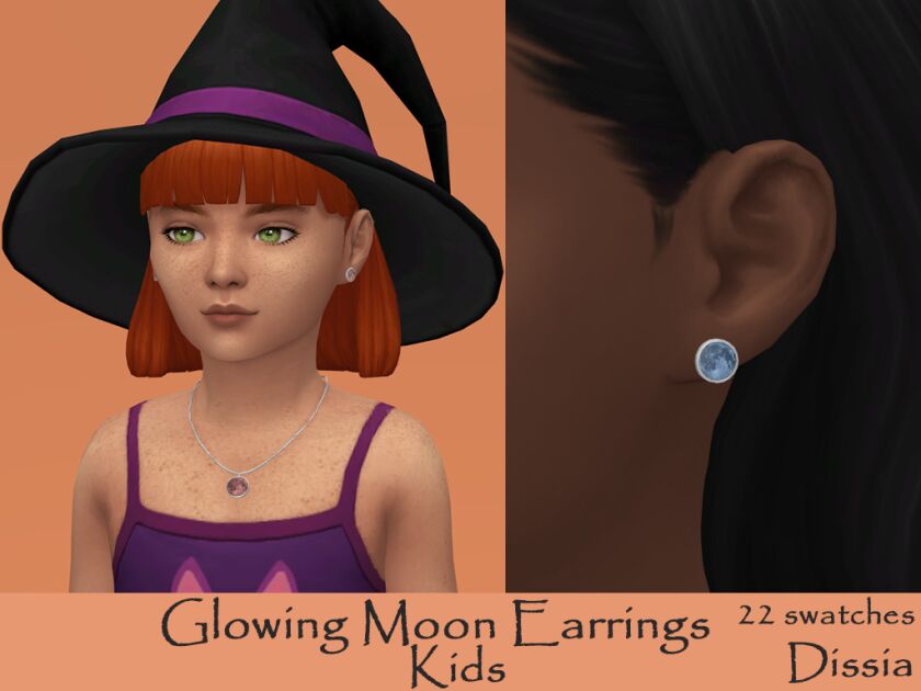 sims 4 cc glowing moon earrings for adults kids and 2