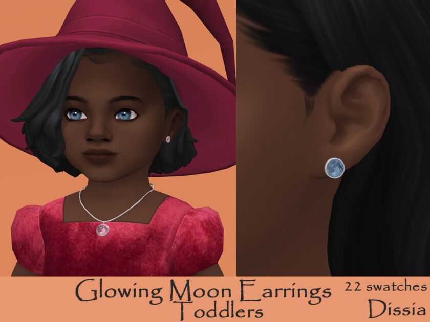 sims 4 cc glowing moon earrings for adults kids and 3