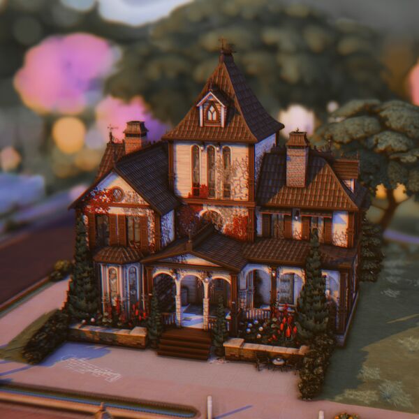 Goth Manor / Ophelia Villa Sims 4 CC