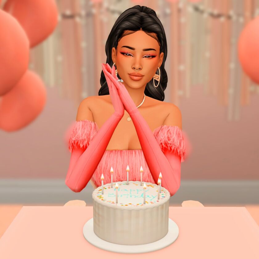 sims 4 cc happy birthday to me posepack 6