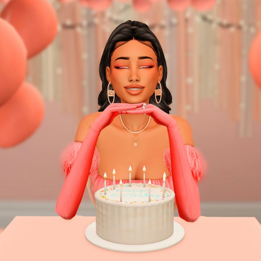 sims 4 cc happy birthday to me posepack 8