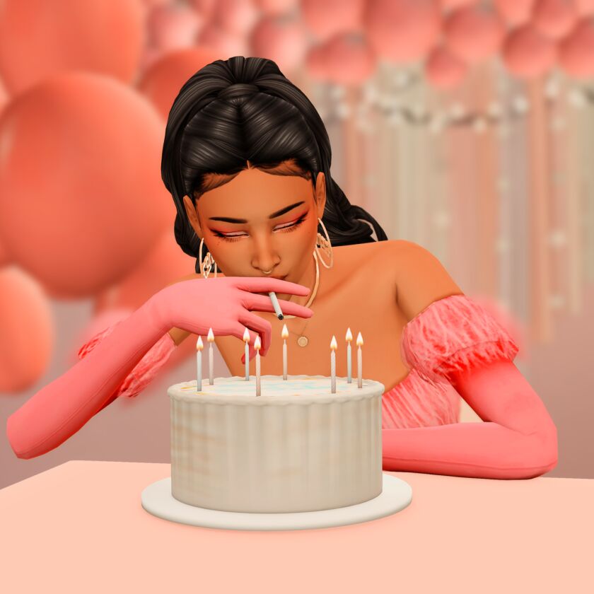 sims 4 cc happy birthday to me posepack 9