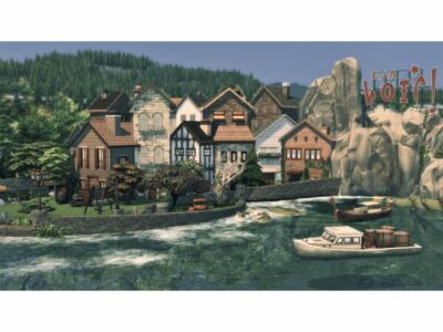 Discover Haworth Town: A Coastal Haven Sims 4 CC