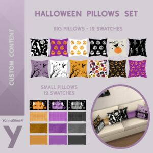 Spook Up Your Space with Halloween Pillows! Sims 4 CC