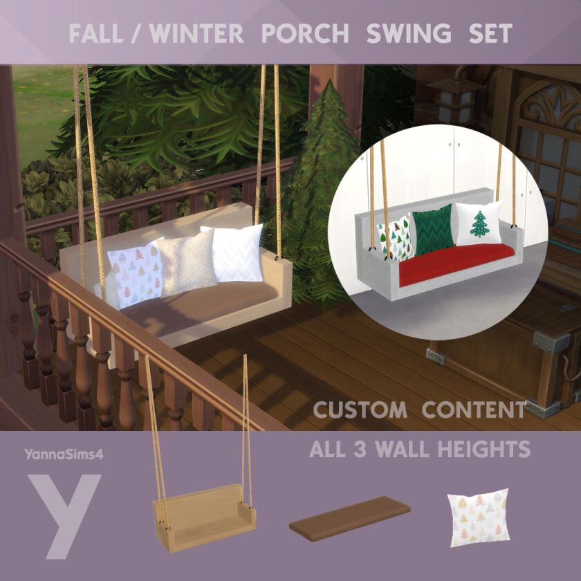 Cozy Porch Swing Set Now Available! Sims 4 CC