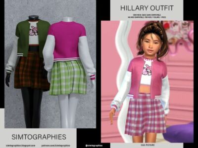 Hillary Outfit Sims 4 CC