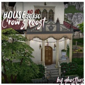 House Crow’s Roost by Ghostlias – 30×30 NoCC Sims 4 CC