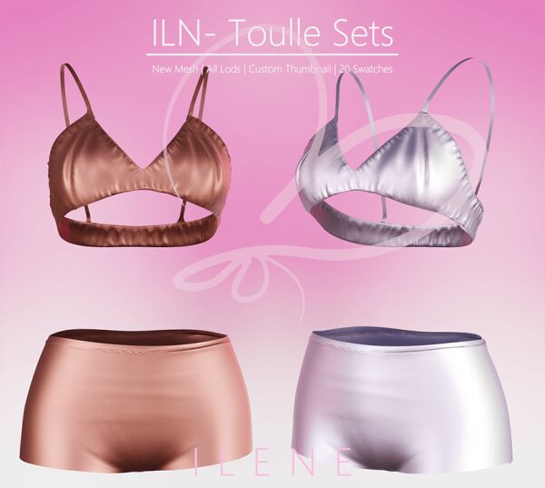 ILN. Toulle Set: Stylish Sleepwear Sims 4 CC