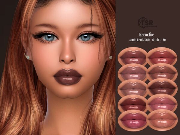 IMF Amiria Lipstick N.604 – Stunning Lip Color Sims 4 CC