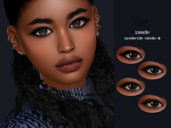 IMF Lisa Eyeliner N.300 by Izziemcfire Sims 4 CC