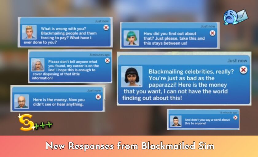 sims 4 cc increased blackmail payouts based on career and 4