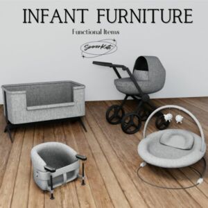 Infant Furniture Set Sims 4 CC