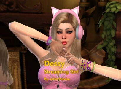 Inspired By Dessy: Model, Streamer & Cosplayer Sims 4 CC