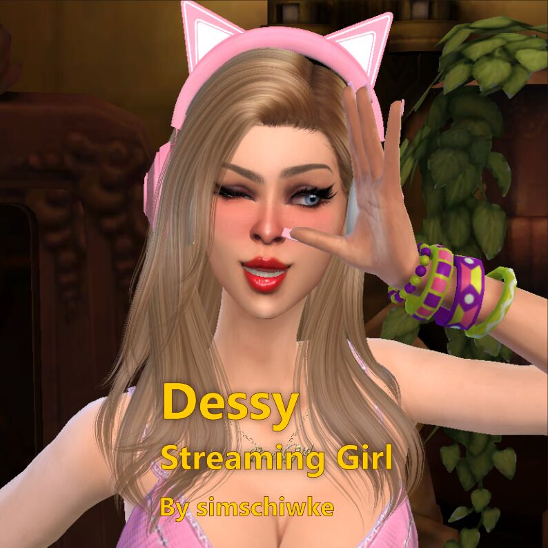 sims 4 cc inspired by dessy a model streamer cosplayer dl 4