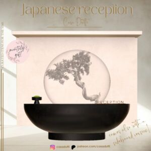 Japanese Reception By Casa Dutti Sims 4 CC