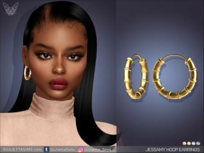 Jessamy Hoop Earrings Sims 4 CC