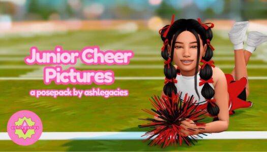 Junior Cheer Pictures Posepack Sims 4 CC