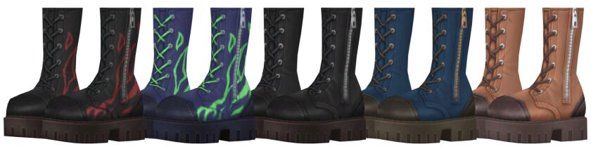 sims 4 cc life and death zipper boots mesh edit by trillyke 2