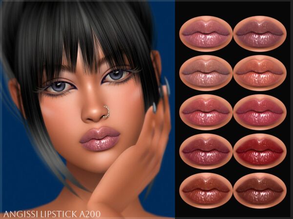 Lipstick A200 By Angissi Sims 4 CC