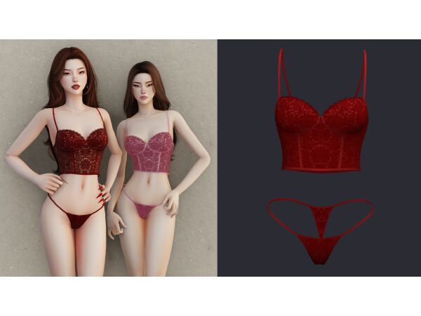 Lingerie Collection by Beto Sims 4 CC