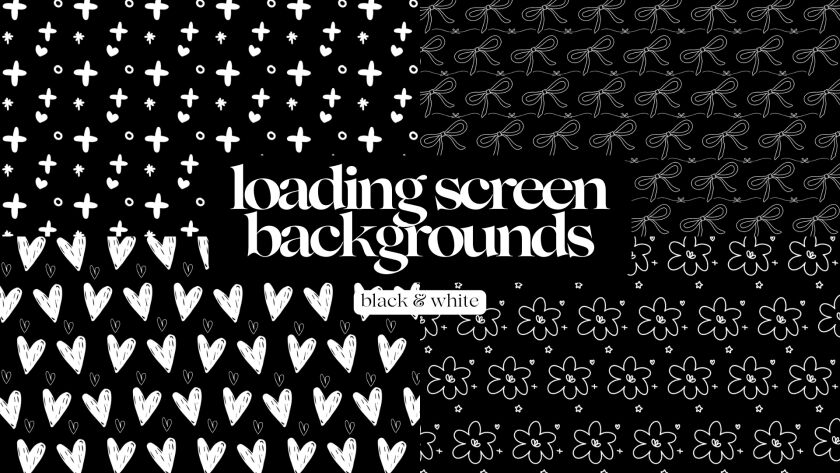 Black & White Loading Screen Backgrounds Sims 4 CC