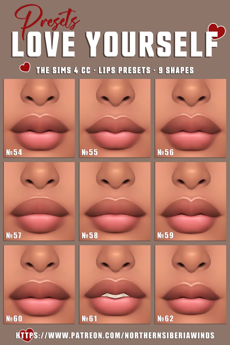 sims 4 cc love yourself presets collection by northernsiberiawinds 2