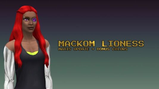 Lioness Hair Recolors by Mackom Delcowebney Sims 4 CC