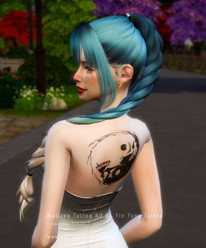 sims 4 cc matizee tattoo no06 yin yang tattoo 3