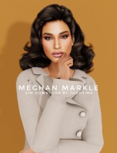 Download Meghan Markle Sim for Free! Sims 4 CC