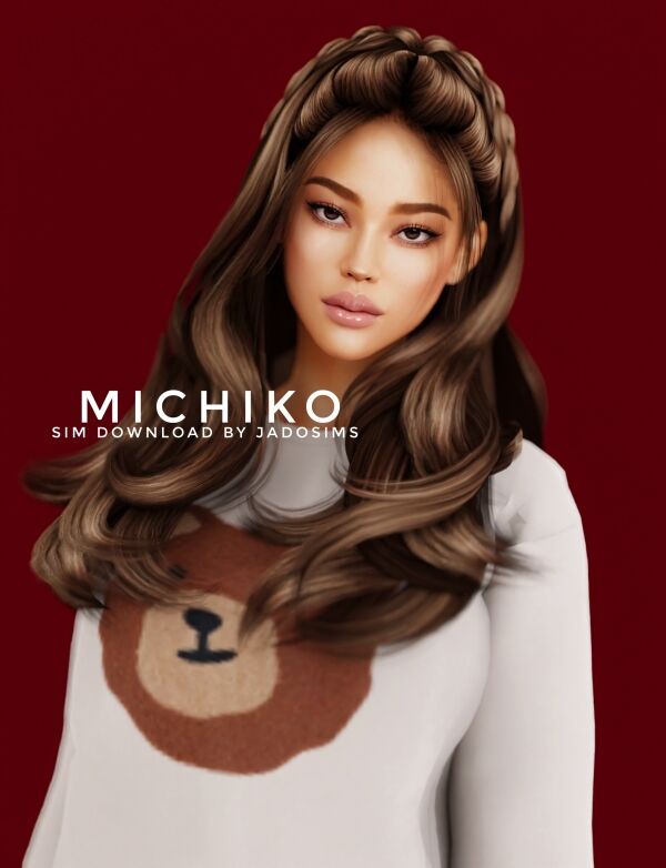 Download Michiko ♡ Sim for Free! Sims 4 CC