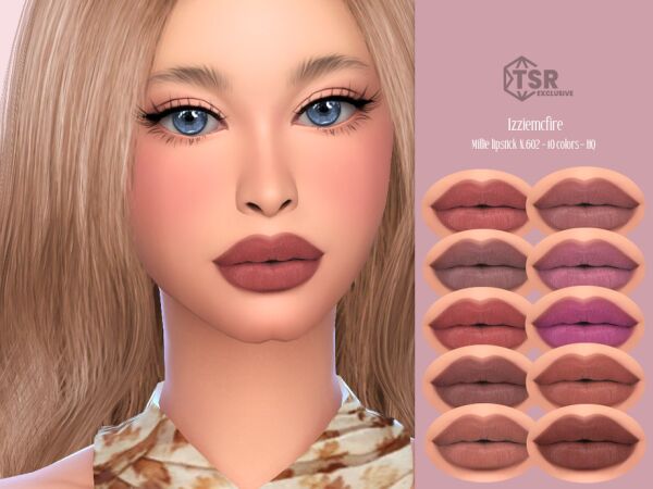 Millie Lipstick N.602 by IzzieMcFire Sims 4 CC