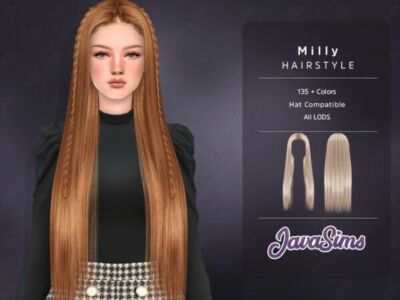 Milly Hairstyle by JavaSims Sims 4 CC