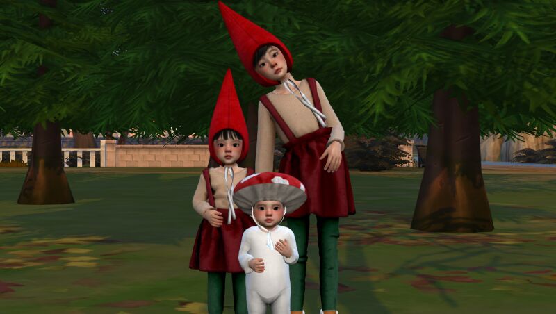 sims 4 cc mushroom hat infant toddler and child annabibi 2