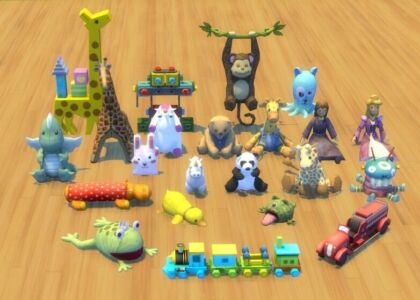 Creative Decorative Toys for Your TS4 Kids Room! Sims 4 CC