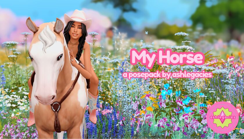 My Horse Posepack Sims 4 CC