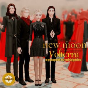 NEW Moon: Volterra Posepack Sims 4 CC