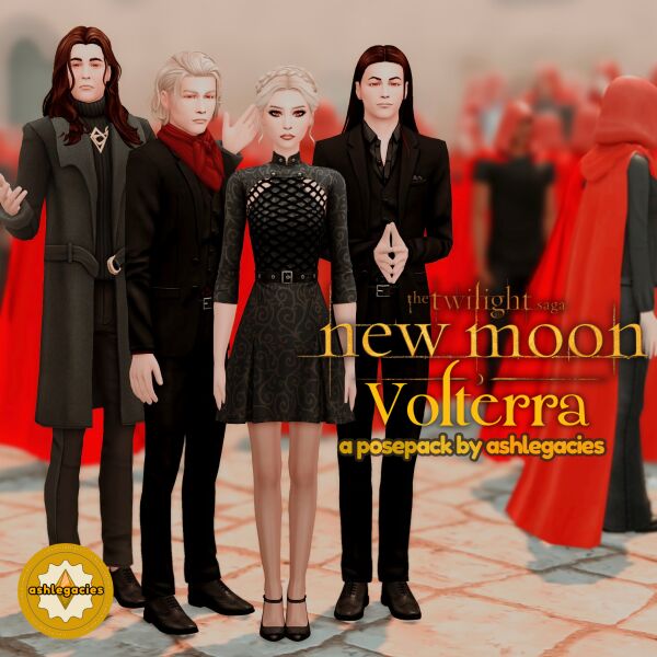 NEW Moon: Volterra Posepack Sims 4 CC