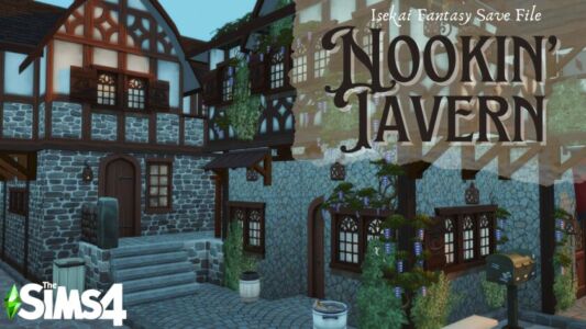 Discover My Isekai Fantasy Tavern: Nookin’ Tavern in Brindleton Bay Sims 4 CC