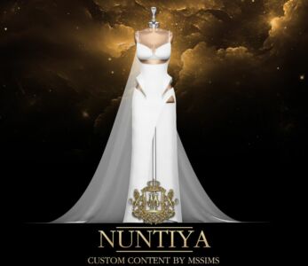 Nuntiya Gown Sims 4 CC