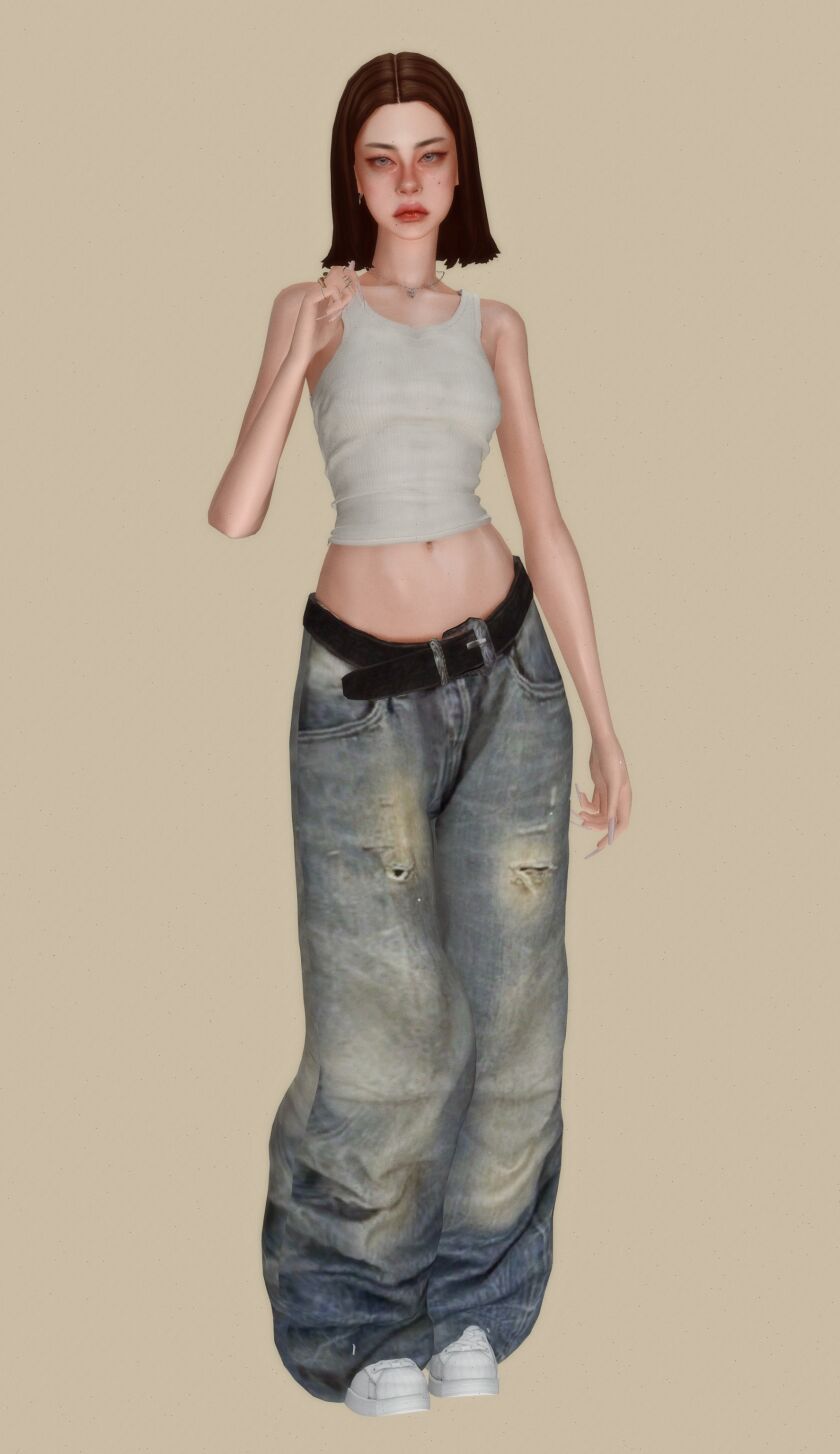 sims 4 cc olly hair top pants boots or you can 2