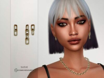 Onix Earrings By Suzue Sims 4 CC