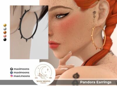 Stylish Pandora Earrings Sims 4 CC